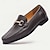 preiswerte Halbformell-Herren-Loafer aus hochwertigem Rindsleder mit goldener Schnalle, klassische Slipper im formellen Stil für Business, Arbeit und Freizeit