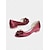 preiswerte Halbformell-burgunderfarbene Peep-Toe-Schuhe aus Satin für Damen mit Schleife und Strassverzierungen – elegante Hochzeitsschuhe für die Braut und formelle Anlässe