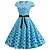 billige Kjoler-1950'erne Retro / vintage rockabilly Kjoler Swing kjole Flare kjole Polkaprikker Figursyet Gynge Udklædning Dame Valentinsdag Fest Stævnemøde tefest Voksne Kjole Forår sommer