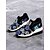 billige Sneakers til kvinner-slip-on joggesko med blomsterpaljett for kvinner - komfortable glitter fritidssko med kilesåle, perfekt for fotturer eller festklær