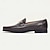 preiswerte Halbformell-Herren-Loafer aus hochwertigem Rindsleder mit goldener Schnalle, klassische Slipper im formellen Stil für Business, Arbeit und Freizeit
