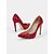 abordables Talons Aiguilles-escarpins en peau de serpent rouge pour femmes avec bout pointu et talons aiguilles sexy - parfaits pour les fêtes et les occasions spéciales