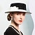 abordables Fascinadores &amp; Sombreros-Sombreros 100% Lana Bombín / Sombrero Cloché Sombrero de copa Boda Fiesta de Té Elegante Boda Con Pluma Perla Celada Sombreros