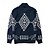 preiswerte Herrenpullover-Herren Jacquard-Pullover Pullover Strickpullover Gerippt Stricken Normale Oberteile Strick Bogengimpe Kargen Modisch Basic Urlaub Freizeitskleidung Bekleidung Herbst Winter Blau S M L