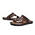 abordables sandales d&#039;extérieur-sandales à orteils en similicuir pour hommes – tongs de style vintage avec rivets décoratifs pour une tenue de plage décontractée en été