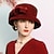 abordables Années 1950-chapeaux 100% laine chapeau melon / cloche chapeau seau mariage thé fête mariage élégant avec nœud papillon épissage coiffe coiffure