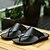 billiga Semester Sandaler-slip-on sandaler för män med bekväm vadderade fotbädd, avslappnade utomhusskor för sommar, strand och vardagsbruk