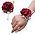 preiswerte Künstliche Pflanzen &amp; Blumen-2er-Pack Blumen-Ansteckblumen-Set für das Handgelenk, handgefertigte künstliche Rosen aus Seide als Hochzeitsblumen-Accessoires, Abschlussball-/Anzug-Dekor