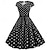 billige Kjoler-1950'erne Retro / vintage rockabilly Kjoler Swing kjole Flare kjole Polkaprikker Figursyet Gynge Udklædning Dame Valentinsdag Fest Stævnemøde tefest Voksne Kjole Forår sommer