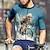 abordables Maillots pour hommes-Homme Maillot de cyclisme Graphique Manche Courte Cyclisme T-shirt Maillot avec 3 poches arrière VTT Vélo tout terrain Séchage Rapide Design Anatomique Évacuation de l'Humidité Respirant Des sports