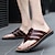 billiga Semester Sandaler-casual flip-flop sandaler i konstläder för män – bekväma stringtrosor med axelbandsdesign för sommarstrandkläder och dagligt bruk