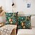 baratos estilo floral e plantas-Capa de almofada decorativa com folhas tropicais 1 peça, capa de almofada quadrada macia para sofá, fronha para quarto, sala de estar, sofá, cadeira