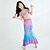economico Costume da bagno a sirena-Bambino Da ragazza Costume da bagno da sirena Costume da bagno Per eventi Spiaggia Bilance Festività Tropicale Costumi da bagno 4 anni + Estate Rosa Blu Reale