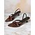 economico Sandali Eleganti-sandali da donna con tacco a gattino rosso con design a cinturini incrociati e punta aperta - scarpe estive alla moda per il lavoro e le uscite quotidiane