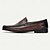 abordables Mocassins en cuir de qualité supérieure-Mocassins en cuir de vachette perforé de qualité supérieure pour hommes - chaussures à enfiler respirantes pour les affaires et les loisirs