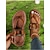 economico Infradito da Vacanza-sandali bassi color cuoio da donna con dettaglio fibbia dorata – calzature estive casual ed eleganti per la spiaggia, le vacanze e l&#039;uso quotidiano