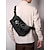 billiga Herrväskor-Gothic skull crossbody-väska för män – svart slingväska med flera fickor och stor kapacitet med justerbar rem, perfekt för vardags-, utomhus- och festivalkläder