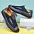abordables Chaussures sans lacets &amp; mocassins-Homme Mocassins et Slip On Mocassins de confort Maille Microfibre Confortable Antidérapantes Mocassins Noir Bleu Marron