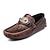 billige Hyttesko til mænd-mænds krokodillemønster loafers i imiteret læder – luksus slip-on dress sko med metal løve dekoration til formelle og afslappede lejligheder