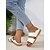 voordelige Casual sandalen-dames gele open sandalen met dubbele bandjes en geweven zool – stijlvolle en comfortabele zomerschoenen voor casual uitjes