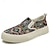 billige Slip-on casual sko-Slip-on sneakers i canvas i sydvestlig mønster – komfortable, stilfulde fritidssko til hverdagsbrug