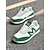economico Sneakers da donna-sneakers da donna retrò verdi con lacci e dettagli in finta pelle scamosciata – scarpe casual leggere per l&#039;uso quotidiano e le attività all&#039;aperto