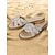 baratos Chinelos de slide-sandálias rasteiras femininas boêmias com strass – chinelos de praia brilhantes com tiras cruzadas para o verão e uso casual