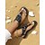 preiswerte Urlaubsandalen-Schwarze T-Riemchensandalen mit Blumenmuster für Damen mit bequemer Sohle – lässiges Sommerschuhwerk für den Strand und den Alltag
