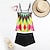 economico Costumi interi e tankini-Per donna Tankini Costume da bagno a due pezzi Costumi da bagno Costumi da bagno Giallo Blu Traspirante Asciugatura rapida Leggero Senza maniche - Nuoto Surf Spiaggia Estate Primavera Plus Size