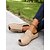 billige Casual sandaler-kvinders peep-toe wedge muldyr med spændestropper og besat accenter – komfortable slip-on sandaler til fritidstøj og sommerudflugter