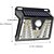 abordables Farolas-Lámpara de pared solar impermeable para exteriores con sensor de movimiento - 33/73 cuentas LED IP65 a prueba de agua 270° gran angular para iluminación de porche, patio, balcón y garaje 1 pieza