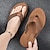 billige Uformelle sandaler-mænds afslappede flip flops - slidstærk tekstureret sål med flettede stropper til strand, pool og hverdags sommertøj