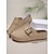 billige Casual sandaler-kvinders peep-toe wedge muldyr med spændestropper og besat accenter – komfortable slip-on sandaler til fritidstøj og sommerudflugter