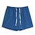 baratos Clássico-Homens Calção Shorts de linho Shorts de verão Shorts de praia Com Cordão Bolsos Cintura elástica Tecido Conforto Respirável Curto Casa Ioga Diário Moda Estilo Clássico Preto Branco