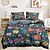 abordables 100% Coton-Ensemble de housse de couette à fleurs, plantes, arbres, fleurs, ensemble de 2 pièces, ensemble de 3 pièces, léger, doux, en peluche courte, lit carré en feutre épais