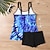 preiswerte Surfen Tankinis &amp; Bikinis-Damen Tankini Bikini, Zweiteiler Bademode Badeanzug Schwarz Weiß Atmungsaktiv Schnelltrocknend Leichtgewichtig Ärmellos - Schwimmen Surfen Strand Sommer Frühling Übergröße