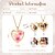 baratos Para mulheres-Colar de Pingente de Coração Personalizado - Melhor Presente para Mãe Presente de Casamento para Amantes Personalizável com Duas Fotos