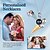 cheap For Women-Personalized Photo Projection Necklace Custom Best Gift for Mom – Custom Wedding Gift for Couple, Ice Cream Pendant with Projection Stone, Perfect Wedding Gift