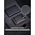 abordables Monederos-Cartera para hombre con bloqueo RFID: piel de vacuno de primera calidad con diseño delgado, múltiples ranuras para tarjetas y compartimento para efectivo para viajes y uso diario Color: negro y naranja