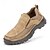 economico Scarpe Casual Slip-On-scarpe da uomo in pelle scamosciata slip-on outdoor – design traspirante e leggero con suola antiscivolo per escursionismo, viaggi e abbigliamento casual