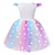economico Abiti Unicorno-Bambino Da ragazza Vestito da festa Arcobaleno Unicorno Senza maniche Prestazioni Compleanno Retato Bellissimo Dolce Poliestere Al ginocchio Vestito da festa Abito linea A Abito in tulle Estate 4-12