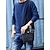 tanie Torby męskie-męska płócienna torba typu crossbody – wielokieszeniowa, vintage'owa, z regulowanym paskiem, idealna do podróży, pracy lub codziennego użytku, kolor czarny khaki, kawa