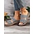 cheap Women&#039;s Sandals-Women&#039;s White Slip-On Sandals with Floral Cut-Out Design Comfortable Sole and Casual Style for Summer Wear and Daily Outings
