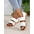 voordelige Casual sandalen-dames gele open sandalen met dubbele bandjes en geweven zool – stijlvolle en comfortabele zomerschoenen voor casual uitjes