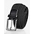 abordables Accessoires de vacances-ceinture tressée élastique pour homme – ceinture extensible réglable avec boucle en cuir pour les occasions décontractées, professionnelles et en plein air