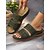 cheap Women&#039;s Sandals-Women&#039;s White Slip-On Sandals with Floral Cut-Out Design Comfortable Sole and Casual Style for Summer Wear and Daily Outings
