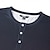 billiga Geometrisk-Herr Henleytröja T-shirts Vintage skjorta Mode Designer Bekväm Skjorta Grafisk Lutning Långärmad Skjorta Blå Röd Brun Utomhus Ledigt Dagligen Henley Vår &amp; Höst Kläder 3D-tryck S M L XL 2XL 3XL