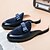 billige Afslappet-mule loafers i fløjl og lak – slip-on design med dekorativ sløjfe til formelle arrangementer og aftenarrangementer