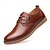 economico Semi-formale-scarpe casual da uomo in similpelle marrone con lacci – design leggero suola antiscivolo, perfette per l&#039;uso quotidiano, ufficio e occasioni semi-formali