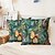 baratos estilo floral e plantas-Capa de almofada decorativa com folhas tropicais 1 peça, capa de almofada quadrada macia para sofá, fronha para quarto, sala de estar, sofá, cadeira